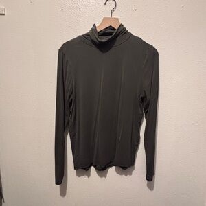 Eileen Fisher Olive TENCEL Blend Turtleneck